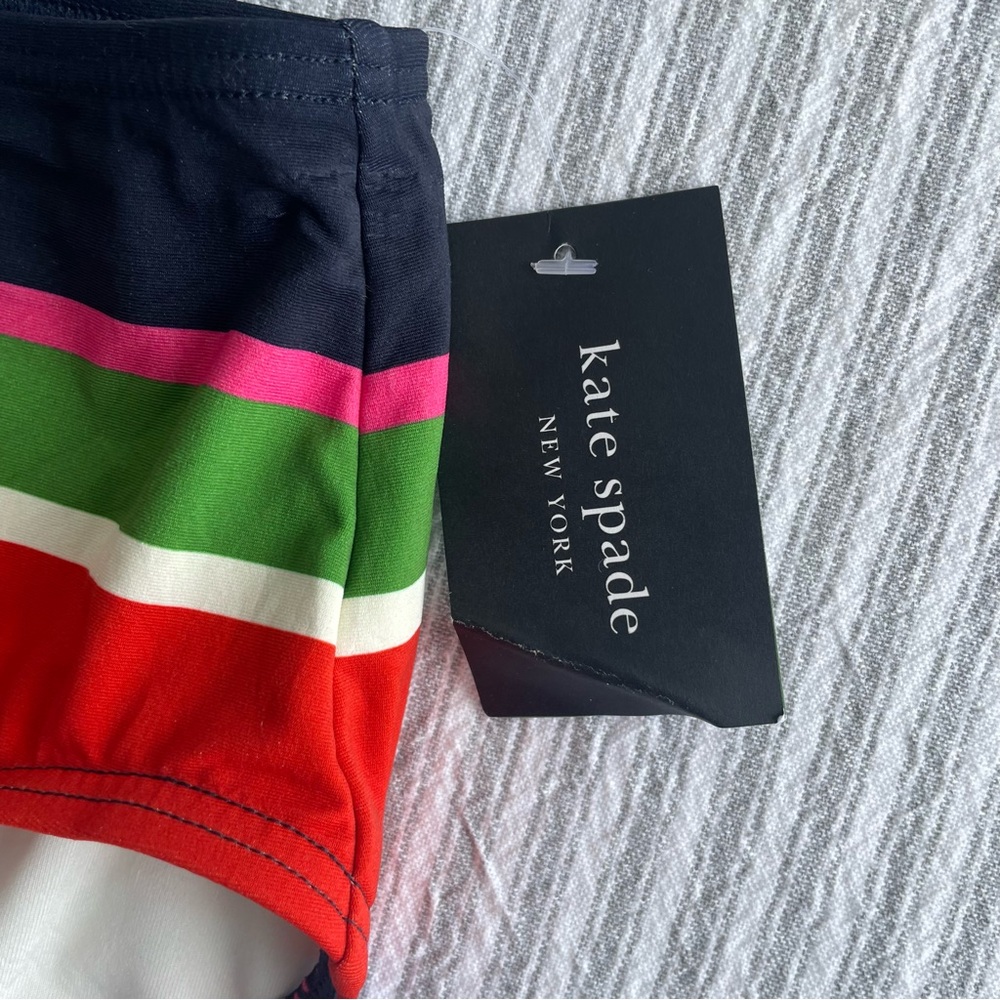 Kate Spade New York Multi-Stripe High Waist Bikini Bottom Size XS NWT NEW Summer - Picture 2 of 7